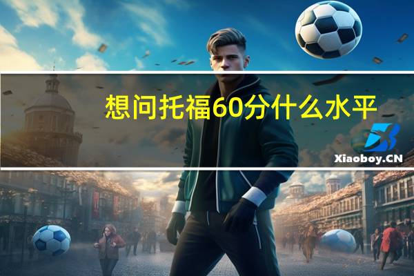 想问托福60分什么水平