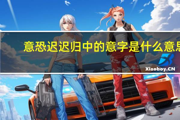 意恐迟迟归中的意字是什么意思