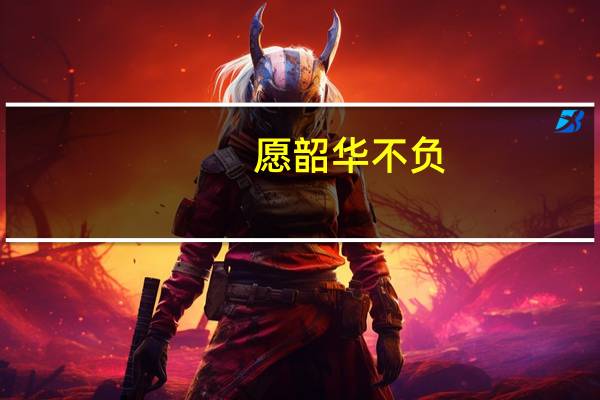 愿韶华不负