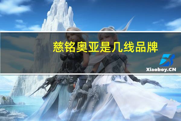 慈铭奥亚是几线品牌