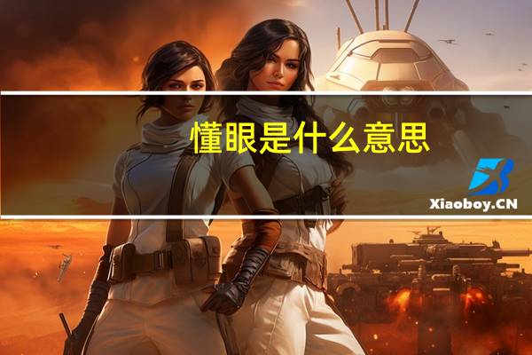 懂眼是什么意思