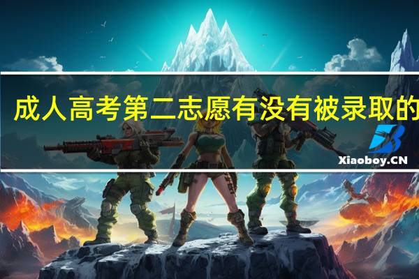 成人高考第二志愿有没有被录取的可能