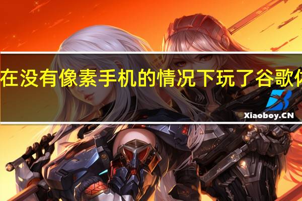 成功地在没有像素手机的情况下玩了谷歌体育场的游戏
