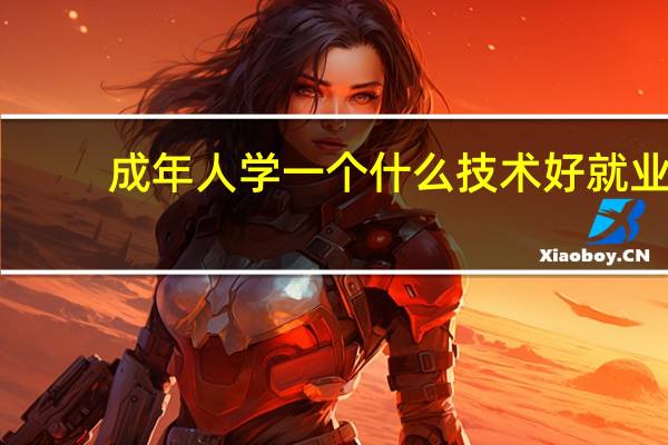 成年人学一个什么技术好就业，工资高