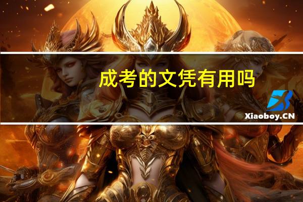 成考的文凭有用吗