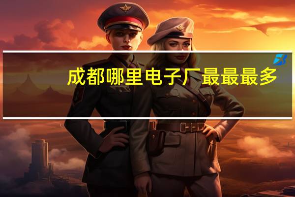 成都哪里电子厂最最最多