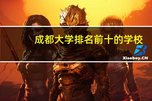 成都大学排名前十的学校