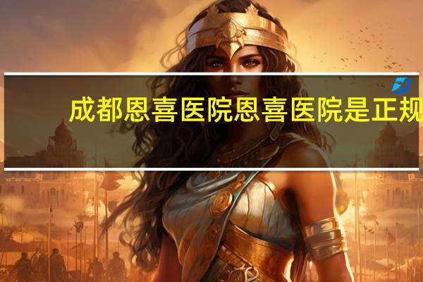 成都恩喜医院 恩喜医院是正规医院吗