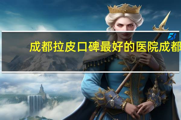 成都拉皮口碑最好的医院 成都哪一家医院做小切口拉皮做得比较好