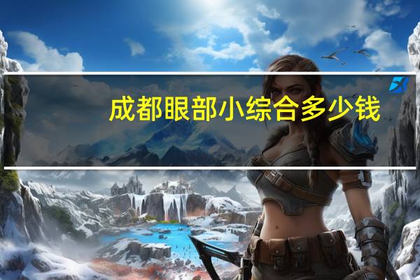 成都眼部小综合多少钱，学点心多少钱呀