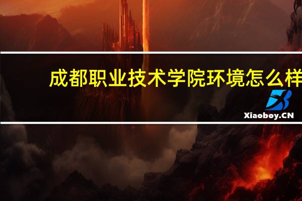 成都职业技术学院环境怎么样