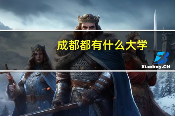 成都都有什么大学