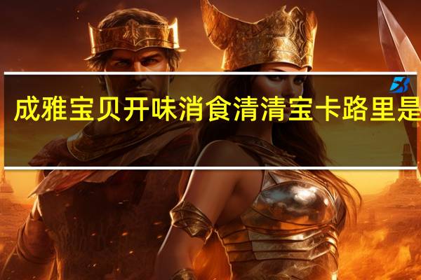 成雅宝贝 开味消食清清宝卡路里是多少