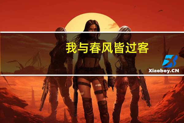 我与春风皆过客,你携秋水揽星河是什么意思