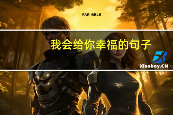 我会给你幸福的句子（我会给你幸福）