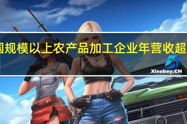 我国规模以上农产品加工企业年营收超19万亿元