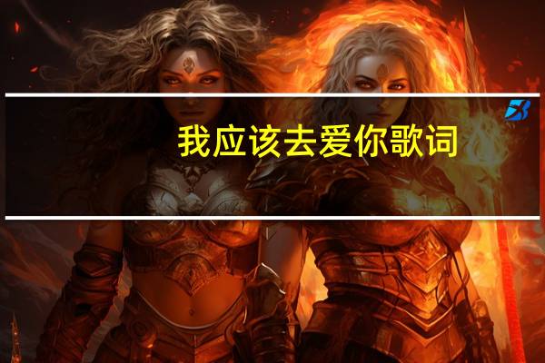 我应该去爱你歌词(我应该去爱你简介)