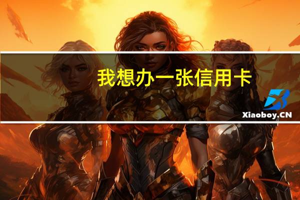 我想办一张信用卡，需要什么手续或是抵押之类的吗