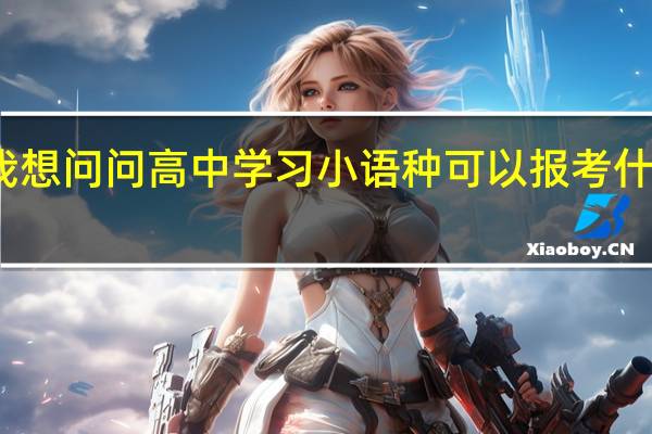 我想问问高中学习小语种可以报考什么专业