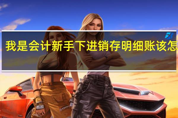 我是会计新手下进销存明细账该怎么做