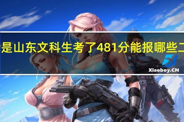 我是山东文科生考了481分能报哪些二本院校