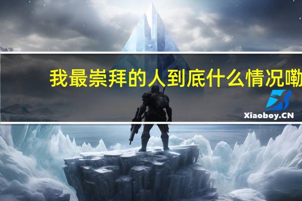 我最崇拜的人 到底什么情况嘞