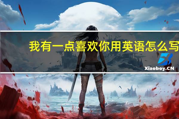 我有一点喜欢你用英语怎么写