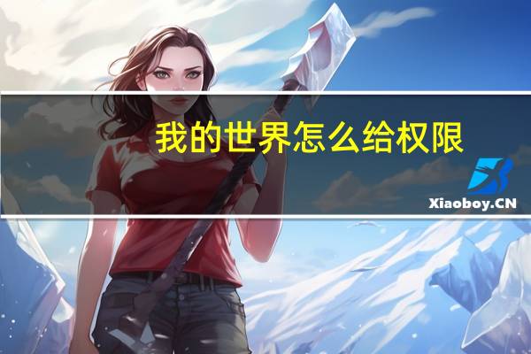 我的世界怎么给权限-给权限方法