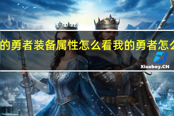 我的勇者装备属性怎么看 我的勇者怎么洗装备