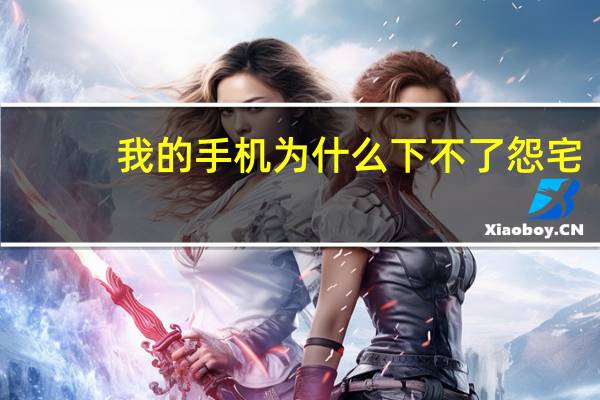 我的手机为什么下不了怨宅