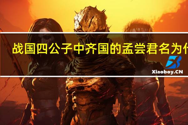 战国四公子中齐国的孟尝君名为什么