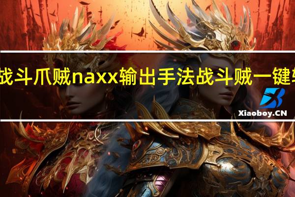 战斗爪贼naxx输出手法 战斗贼一键输出宏