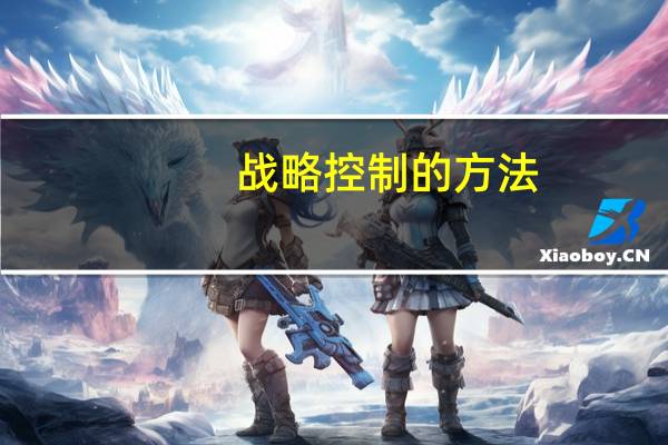 战略控制的方法（战略控制）