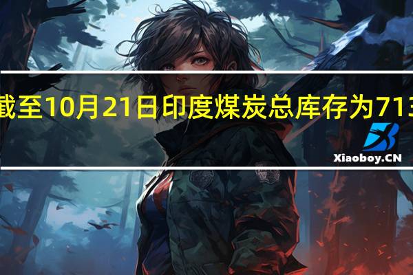 截至10月21日印度煤炭总库存为7135万吨