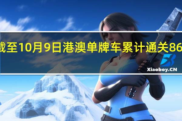 截至10月9日 港澳单牌车累计通关86万辆次