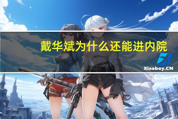 戴华斌为什么还能进内院（戴华斌）