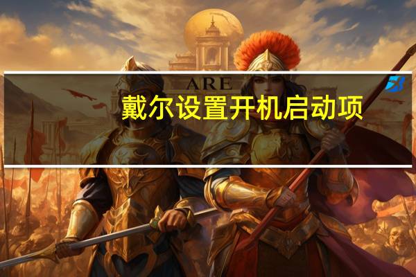 戴尔设置开机启动项（设置开机启动项）