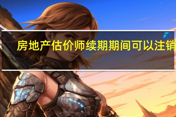 房地产估价师续期期间可以注销嘛
