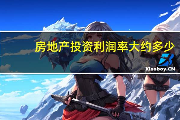 房地产投资利润率大约多少