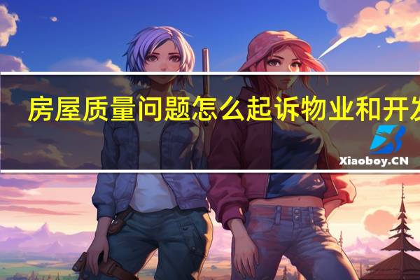 房屋质量问题怎么起诉物业和开发商（房屋质量问题）