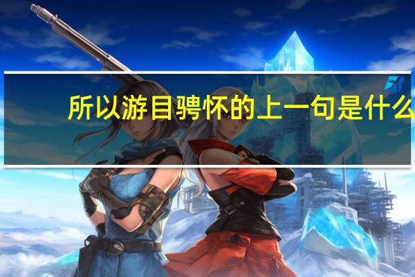 所以游目骋怀的上一句是什么