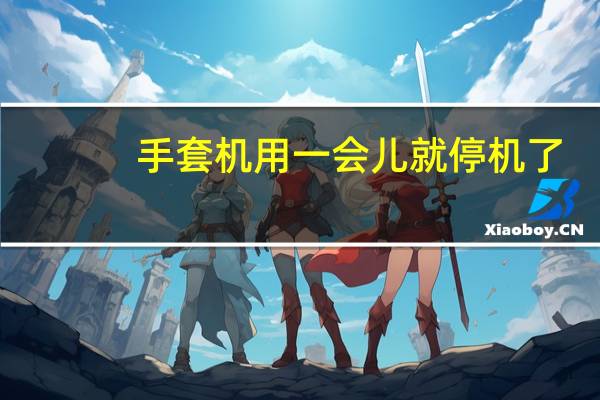 手套机用一会儿就停机了，做了一会儿电脑显示也乱了这到底怎么回事