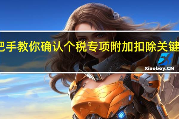 手把手教你确认个税专项附加扣除 关键步骤详解