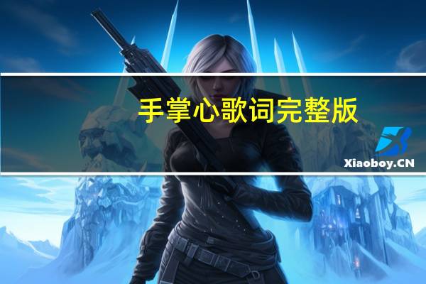 手掌心歌词完整版（手掌心 歌词）