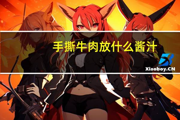 手撕牛肉放什么酱汁