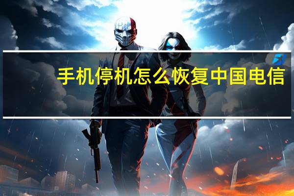 手机停机怎么恢复中国电信（手机停机怎么恢复）