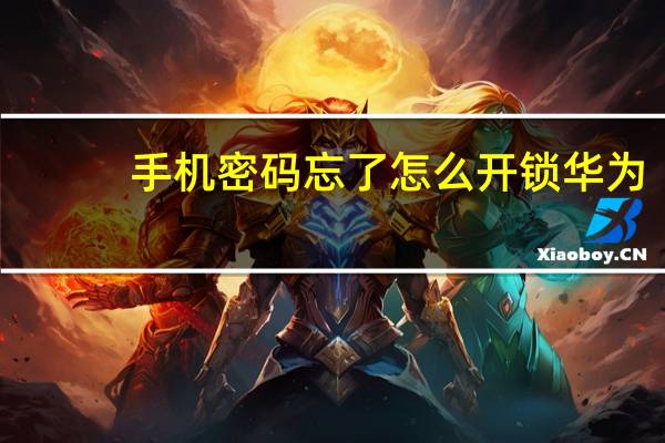 手机密码忘了怎么开锁华为（手机密码忘了怎么开锁）