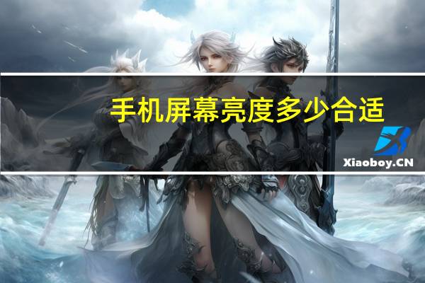 手机屏幕亮度多少合适