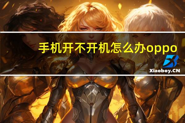手机开不开机怎么办oppo（手机开不开机怎么办）