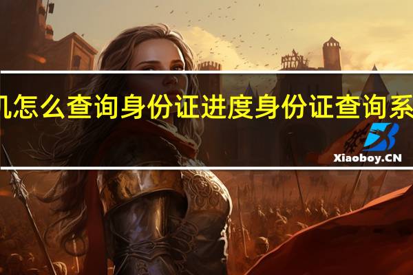 手机怎么查询身份证进度 身份证查询系统带照片